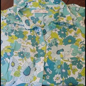 Old navy sheer floral button down